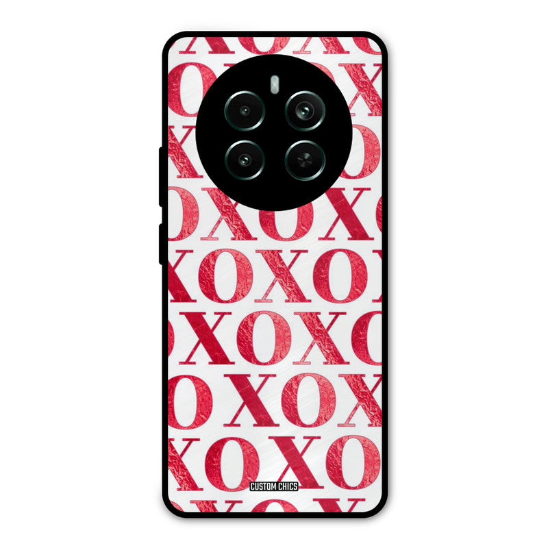 Red XOXO Realme 12 Plus Mobile Back Cover - Cute PrintShield Case