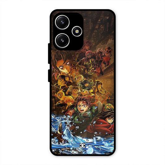 Demon Slayers Redmi 12 5G Mobile Back Cover - Anime PrintShield Case