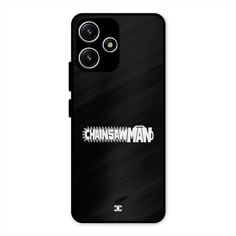 Chainsaw Logo Redmi 12 5G Mobile Back Cover - Anime PrintShield Case