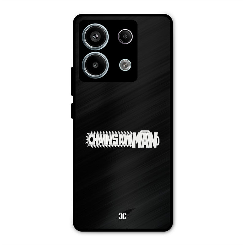 Chainsaw Logo Redmi Note 13 Pro 5G Mobile Back Cover - Anime PrintShield Case