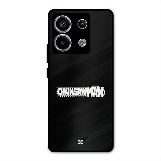 Chainsaw Logo Redmi Note 13 Pro 5G Mobile Back Cover - Anime PrintShield Case