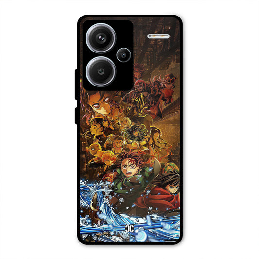 Demon Slayers Redmi Note 13 Pro Plus Mobile Back Cover - Anime PrintShield Case