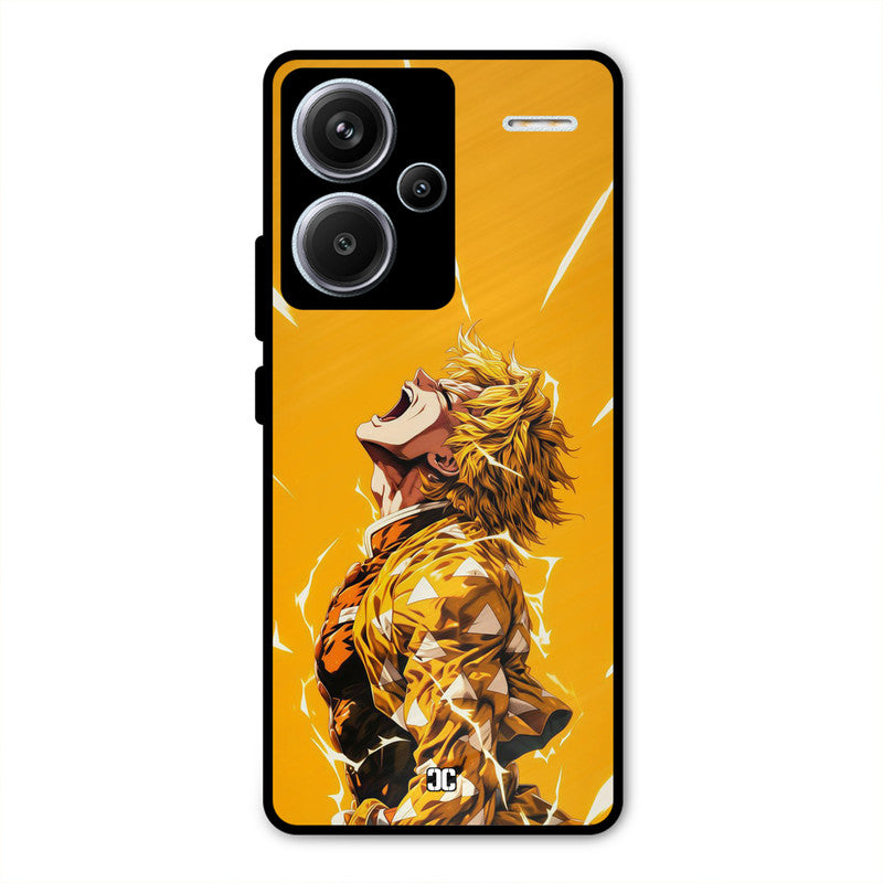 Shouting Zenitsu Redmi Note 13 Pro Plus Mobile Back Cover - Anime PrintShield Case