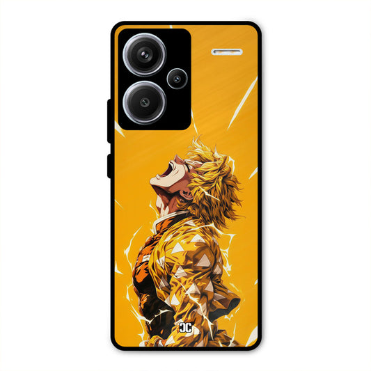 Shouting Zenitsu Redmi Note 13 Pro Plus Mobile Back Cover - Anime PrintShield Case