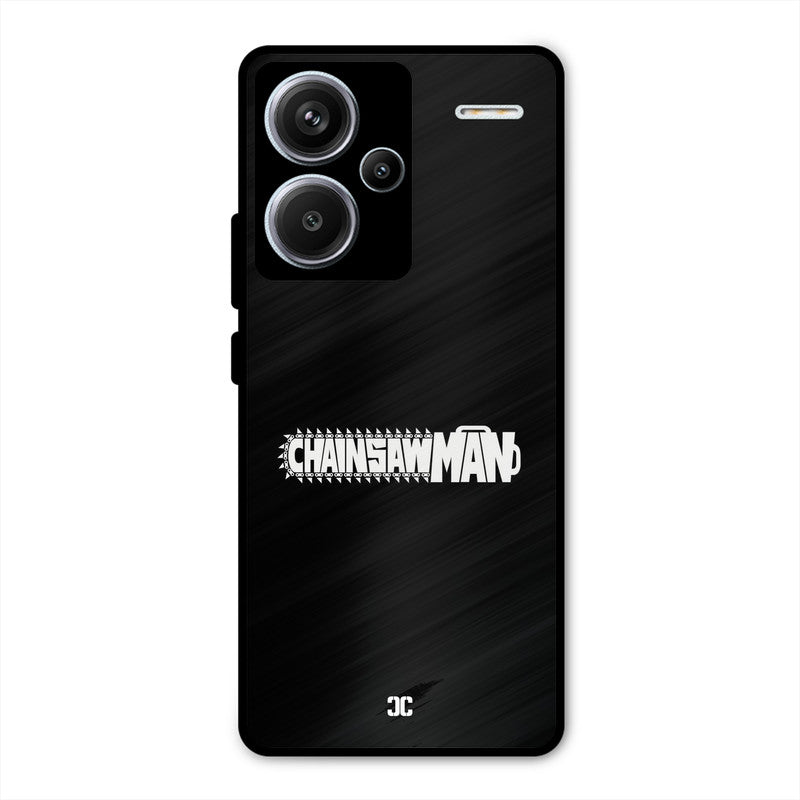 Chainsaw Logo Redmi Note 13 Pro Plus Mobile Back Cover - Anime PrintShield Case