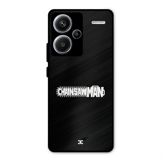 Chainsaw Logo Redmi Note 13 Pro Plus Mobile Back Cover - Anime PrintShield Case