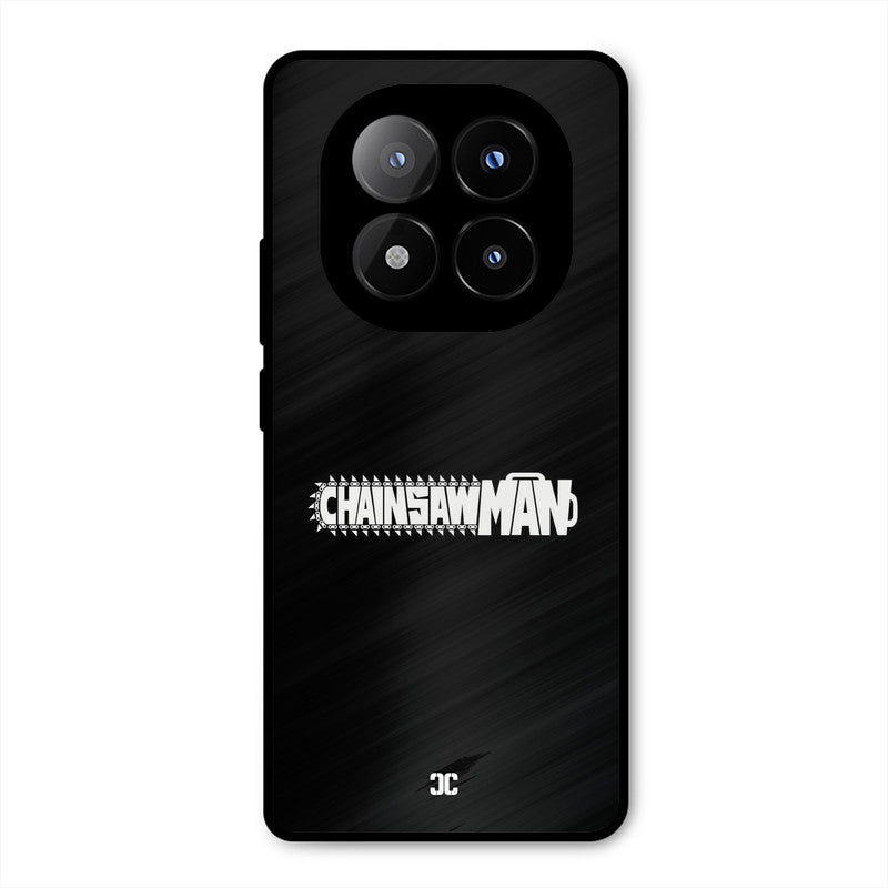 Chainsaw Logo Redmi Note 14 Pro Plus 5G Mobile Back Cover - Anime PrintShield Case