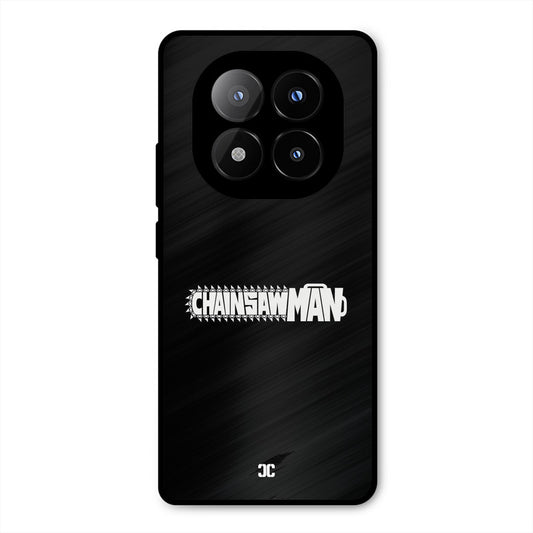 Chainsaw Logo Redmi Note 14 Pro Plus 5G Mobile Back Cover - Anime PrintShield Case