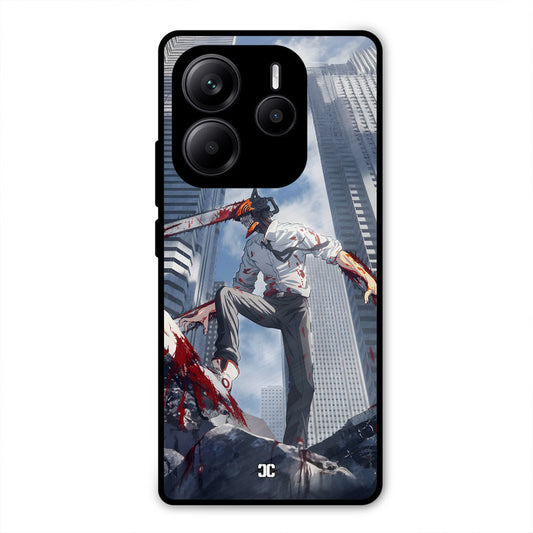 Denji Fighting Redmi Note 14 Mobile Back Cover - Anime PrintShield Case