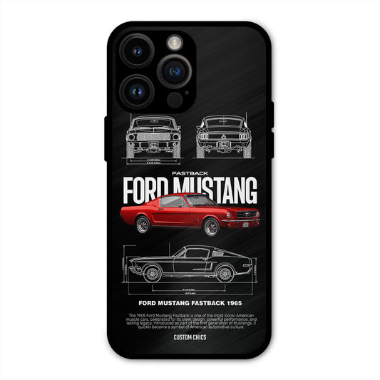 Retro Mustang iPhone 14 Pro Max Mobile Back Cover - Car&Bike PrintShield Case