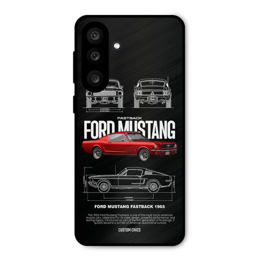 Retro Mustang Samsung Galaxy M56 Mobile Back Cover - Car&Bike PrintShield Case