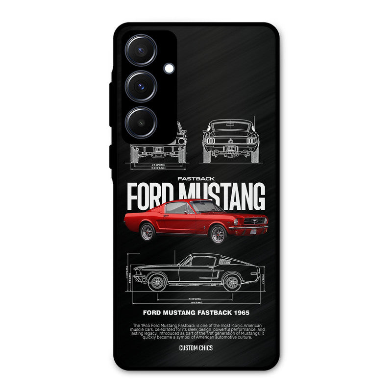 Retro Mustang Samsung Galaxy A55 5G Mobile Back Cover - Car&Bike PrintShield Case