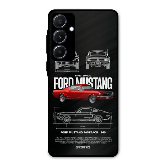 Retro Mustang Samsung Galaxy A55 5G Mobile Back Cover - Car&Bike PrintShield Case