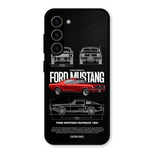 Retro Mustang Samsung Galaxy S23 Mobile Back Cover - Car&Bike PrintShield Case
