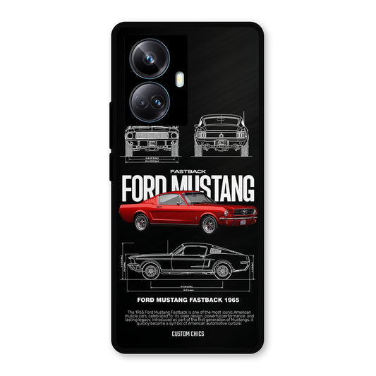 Retro Mustang Realme 10 Pro Plus Mobile Back Cover - Car&Bike PrintShield Case