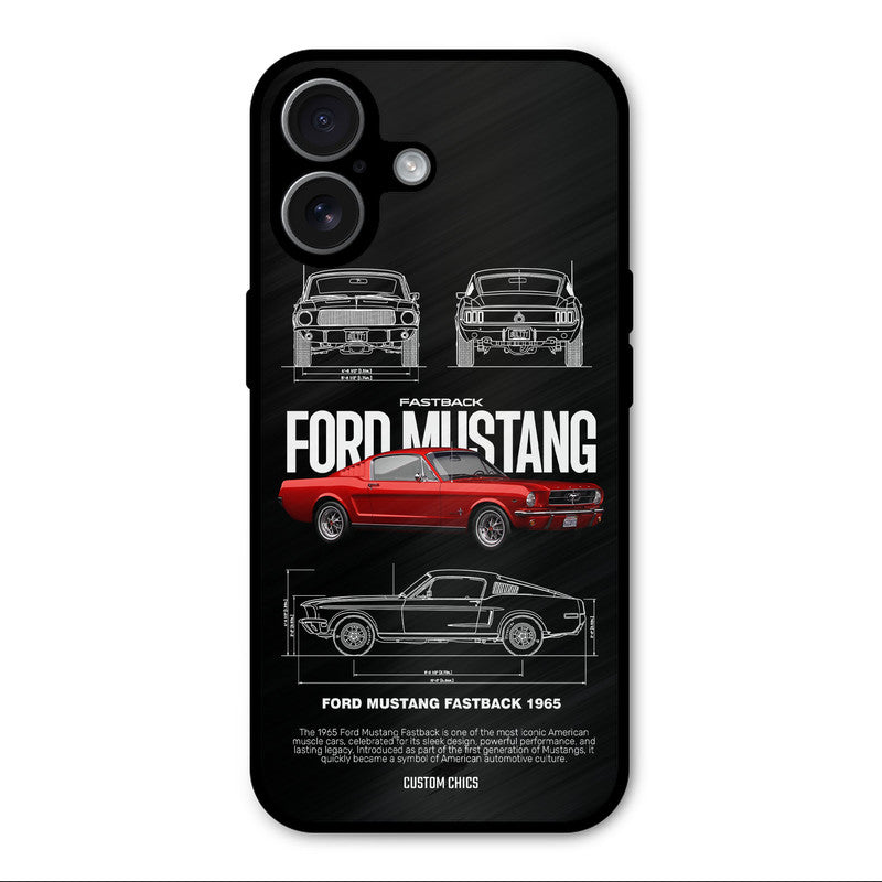 Retro Mustang iPhone 17 Mobile Back Cover - Car&Bike PrintShield Case
