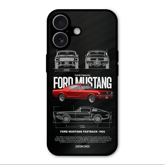 Retro Mustang iPhone 17 Mobile Back Cover - Car&Bike PrintShield Case