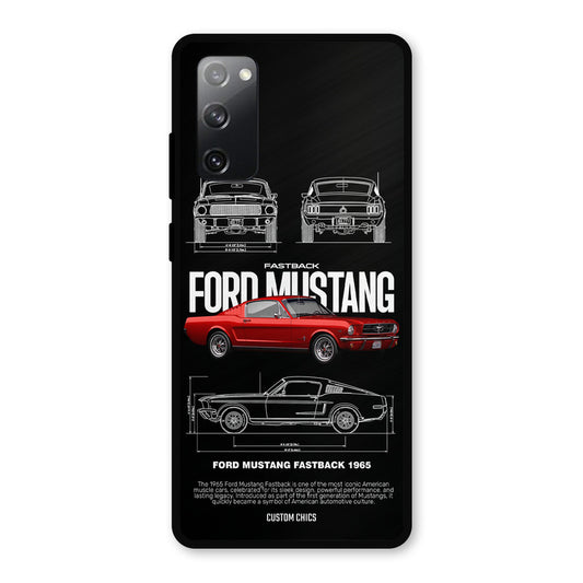 Retro Mustang Samsung Galaxy S20 FE 5G Mobile Back Cover - Car&Bike PrintShield Case
