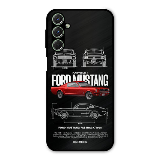 Retro Mustang Samsung Galaxy M34 Mobile Back Cover - Car&Bike PrintShield Case