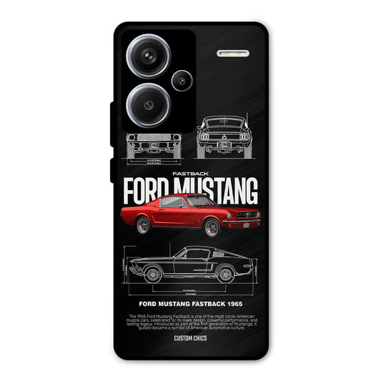 Retro Mustang Redmi Note 13 Pro Plus Mobile Back Cover - Car&Bike PrintShield Case
