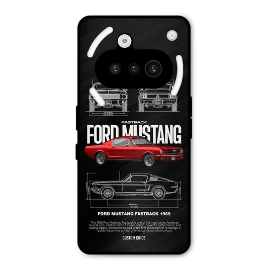 Retro Mustang Nothing Phone 3A Mobile Back Cover - Car&Bike PrintShield Case