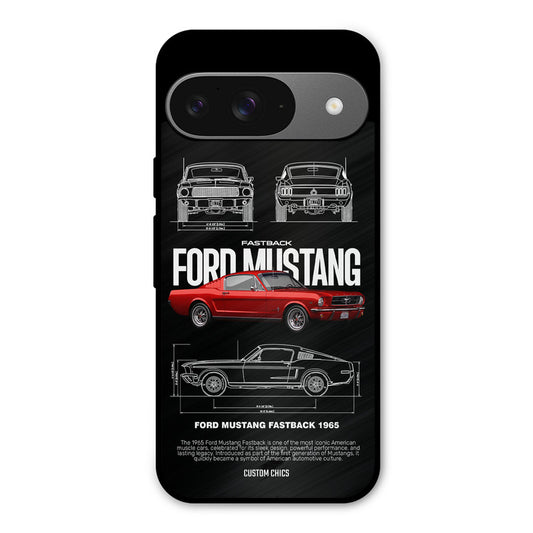 Retro Mustang Google Pixel 9 Mobile Back Cover - Car&Bike PrintShield Case
