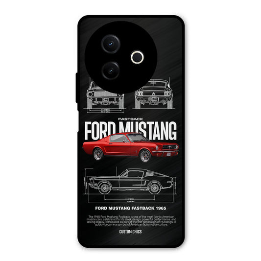 Retro Mustang Vivo Y39 Mobile Back Cover - Car&Bike PrintShield Case