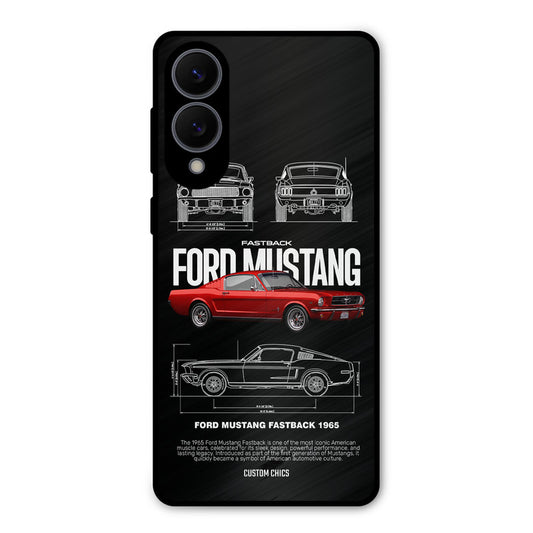 Retro Mustang Samsung Galaxy S25 Edge Mobile Back Cover - Car&Bike PrintShield Case