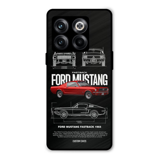 Retro Mustang Oneplus 10T Mobile Back Cover - Car&Bike PrintShield Case