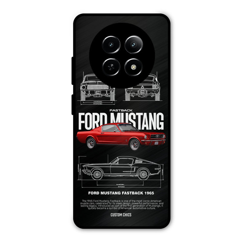 Retro Mustang Realme Narzo N65 Mobile Back Cover - Car&Bike PrintShield Case