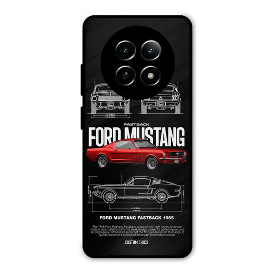 Retro Mustang Realme Narzo N65 Mobile Back Cover - Car&Bike PrintShield Case