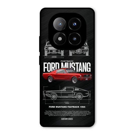 Retro Mustang Redmi Note 14 Pro Plus 5G Mobile Back Cover - Car&Bike PrintShield Case