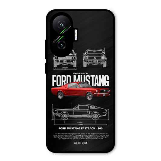 Retro Mustang Poco F7 5G Mobile Back Cover - Car&Bike PrintShield Case
