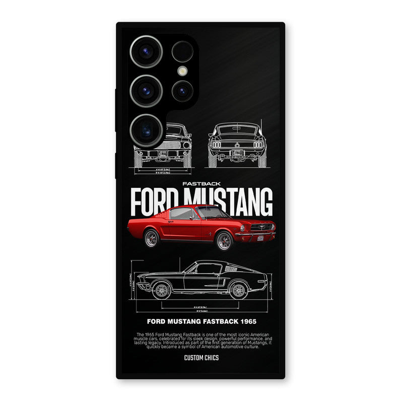 Retro Mustang Samsung Galaxy S23 Ultra Mobile Back Cover - Car&Bike PrintShield Case