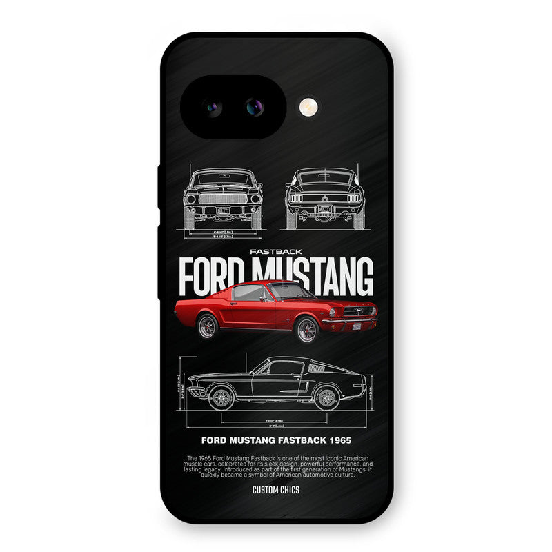 Retro Mustang Google Pixel 9A Mobile Back Cover - Car&Bike PrintShield Case