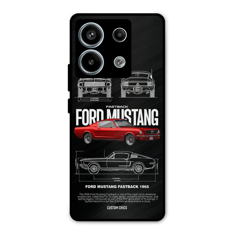 Retro Mustang Redmi Note 13 Pro 5G Mobile Back Cover - Car&Bike PrintShield Case