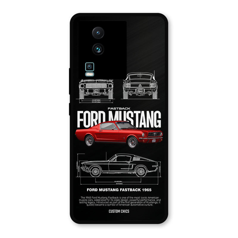 Retro Mustang IQOO Neo 7 Pro Mobile Back Cover - Car&Bike PrintShield Case