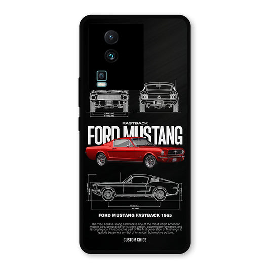 Retro Mustang IQOO Neo 7 Pro Mobile Back Cover - Car&Bike PrintShield Case
