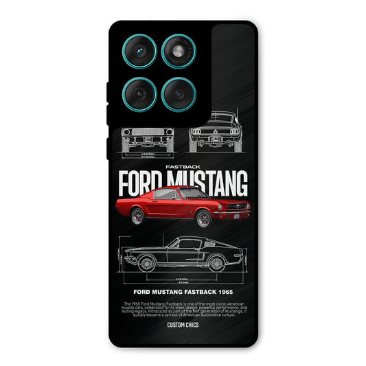 Retro Mustang Motorola Edge 60 Mobile Back Cover - Car&Bike PrintShield Case
