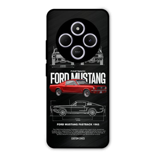 Retro Mustang Poco M7 Mobile Back Cover - Car&Bike PrintShield Case