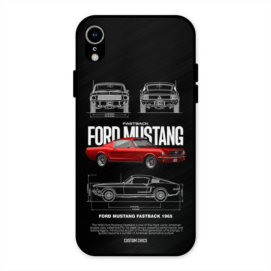 Retro Mustang iPhone XR Mobile Back Cover - Car&Bike PrintShield Case