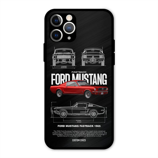 Retro Mustang iPhone 11 Pro Mobile Back Cover - Car&Bike PrintShield Case