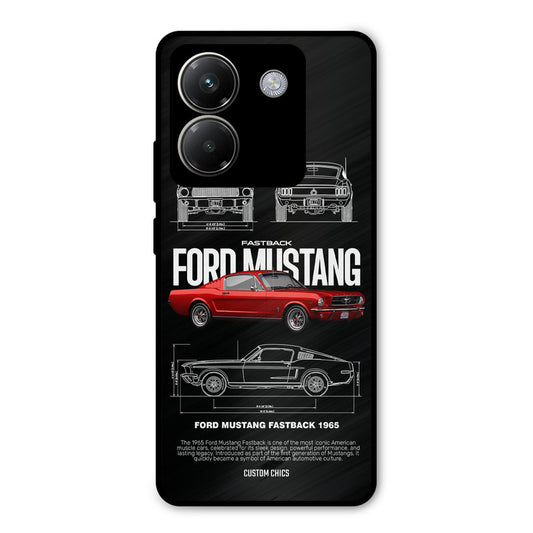 Retro Mustang Poco M7 Pro Mobile Back Cover - Car&Bike PrintShield Case