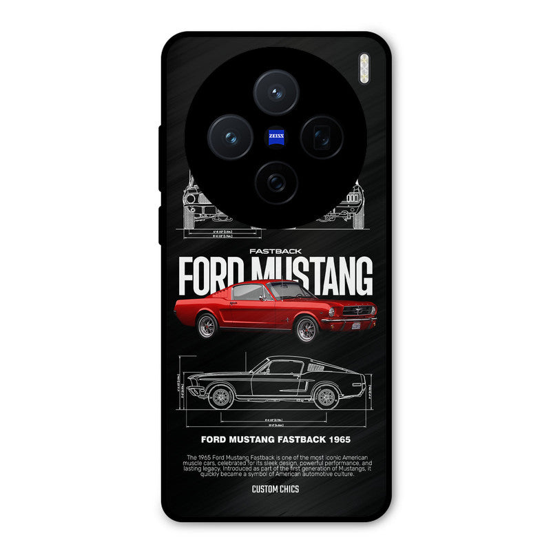 Retro Mustang Vivo X200 Mobile Back Cover - Car&Bike PrintShield Case