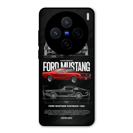 Retro Mustang Vivo X200 Mobile Back Cover - Car&Bike PrintShield Case