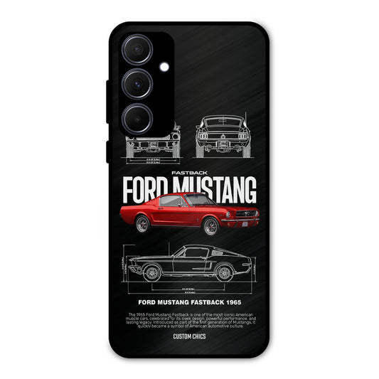 Retro Mustang Samsung Galaxy A35 5G Mobile Back Cover - Car&Bike PrintShield Case