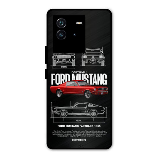 Retro Mustang iQOO Neo 6 5G Mobile Back Cover - Car&Bike PrintShield Case