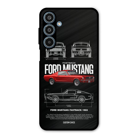 Retro Mustang Samsung Galaxy M35 5G Mobile Back Cover - Car&Bike PrintShield Case