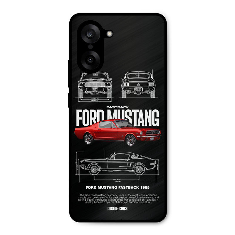 Retro Mustang Oneplus Nord CE5 Mobile Back Cover - Car&Bike PrintShield Case