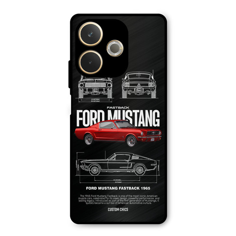 Retro Mustang Oppo A5 Pro Mobile Back Cover - Car&Bike PrintShield Case